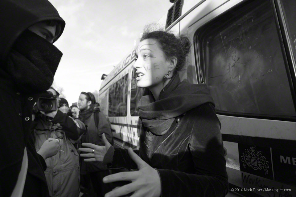 Photographs from Student Protest - MARK ESPER. PHOTOGRAPHER